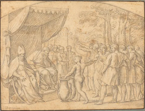 Étienne Parrocel, The Drawing of Lots to Divide the Promised Land