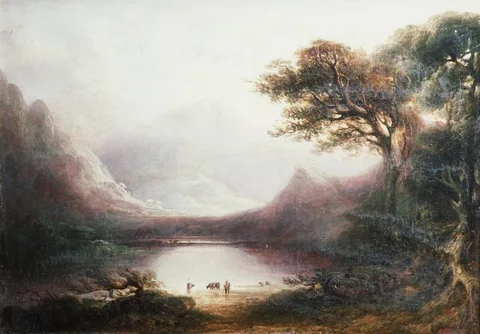 Copley Fielding, Snowdon from Llyn Nantlle