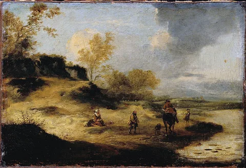 Pieter Wouwerman, Sandhills with Figure