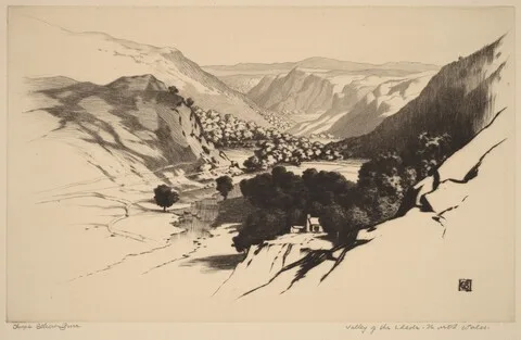 George Elbert Burr, Valley of the Lledr, North Wales (no.1)