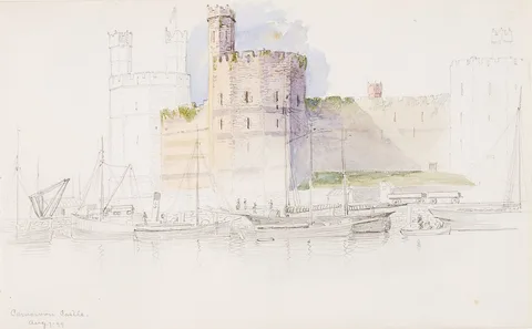George Elbert Burr, Caernarvon Castle