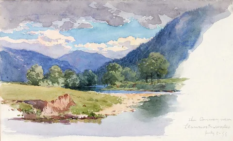 George Elbert Burr, The Conway, near Llanrwst, Wales