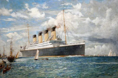 Charles Dixon, White Star Liner ‘Britannic’, 1914