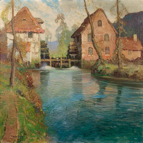 George Ames Aldrich, River Scene