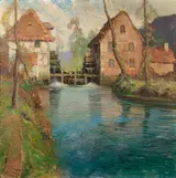 George Ames Aldrich, River Scene