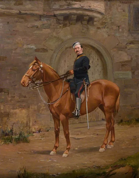 William Bradley Lamond, A Volunteer Officer on Horseback