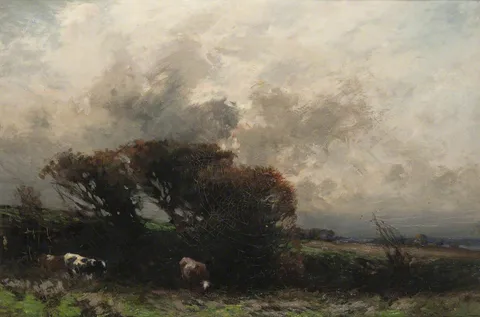 William Bradley Lamond, Cattle in a Stormy Landscape
