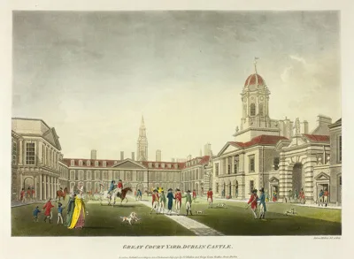 James Malton, Great Courtyard, Dublin Castle