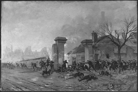 Paul Grolleron, Skirmish on the Outskirts of Paris during Franco-Prussian War