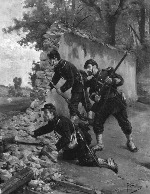 Paul Grolleron, Soldiers at a Breach in a Wall