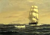 William Edward Norton, Sailing Ship--off Coast of Maine