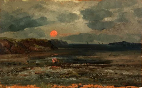 William Edward Norton, Sunrise over Fishing Waters--Maine