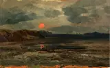 William Edward Norton, Sunrise over Fishing Waters--Maine