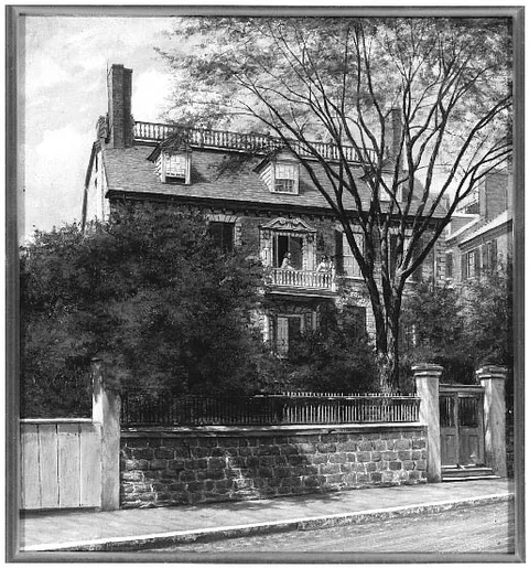 William Edward Norton, View of the John Hancock House