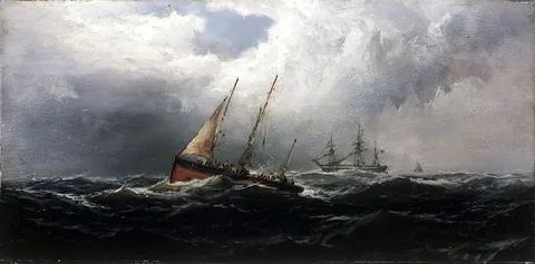 James Hamilton, After a Gale--Wreckers