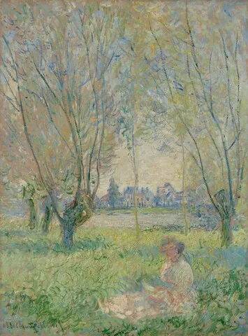 Claude Monet, Woman Seated under the Willows