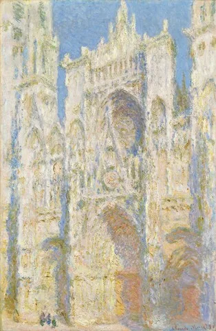 Claude Monet, Rouen Cathedral, West Façade, Sunlight