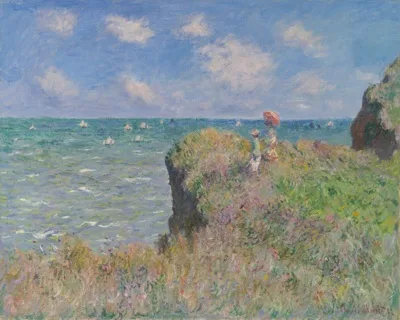 Claude Monet, Cliff Walk at Pourville