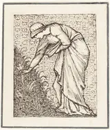 Edward Burne-Jones, Lady Picking Flowers