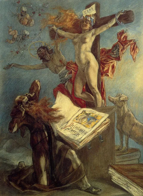 Félicien Rops, The Temptation of St Anthony
