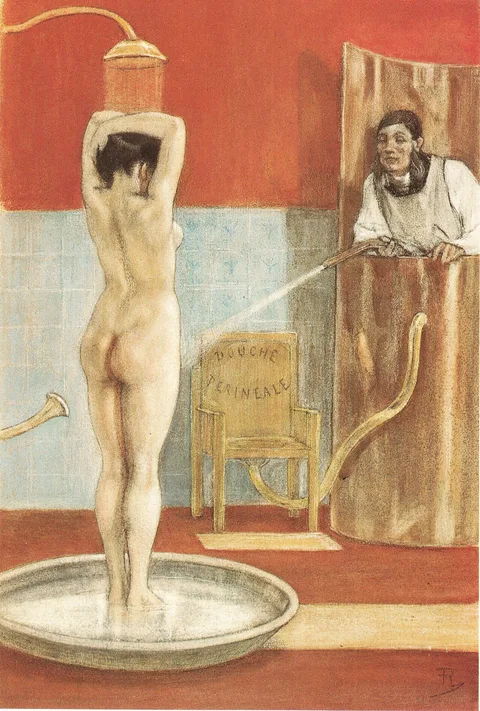 Félicien Rops, The Shower