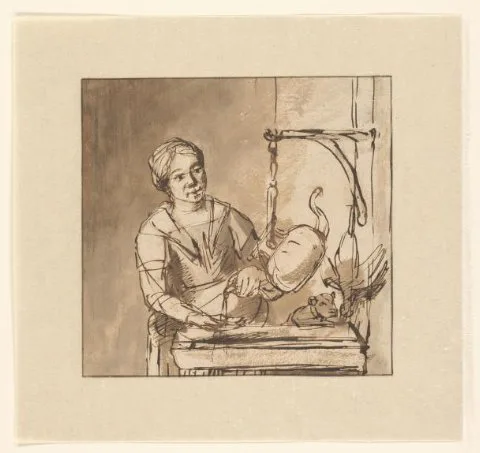 Nicolaes Maes, De keukenmeid