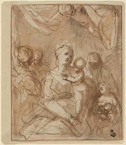 Hans Rottenhammer, The Virgin and Infant Jesus with Saints
