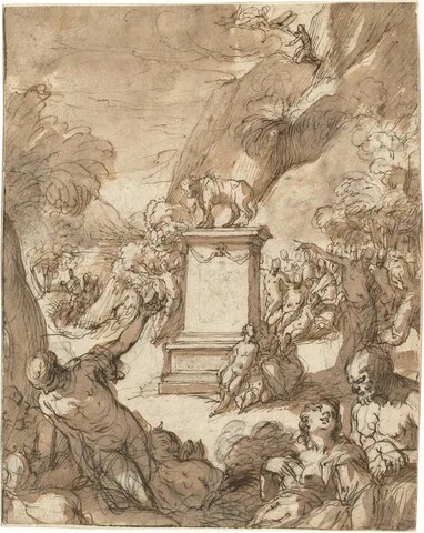 Hans Rottenhammer, The Adoration of the Golden Calf