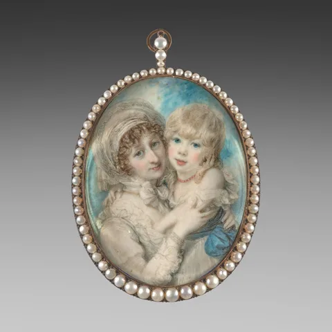 Richard Cosway, Portrait of Catherine Clemens and Her Son, John Marcus Clemens