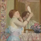 Frederick Carl Frieseke, Woman with a Mirror (Femme qui se mire)