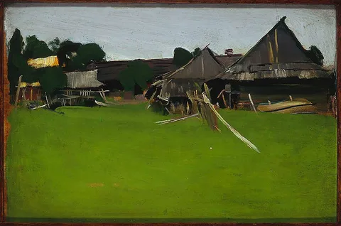 Konrad Krzyżanowski, View from Istebna IV. Cottage.