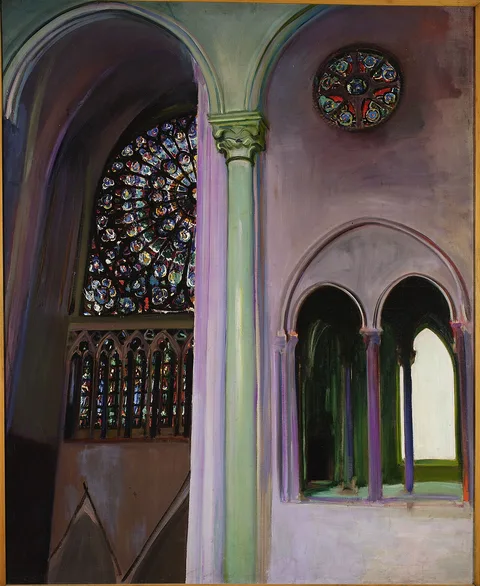 Konrad Krzyżanowski, Fragment of the interior of Notre Dame in Paris.