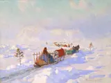 Clarence Gagnon, Le Pont de glace à Québec
