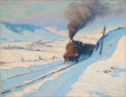 Clarence Gagnon, The Train in the Winter