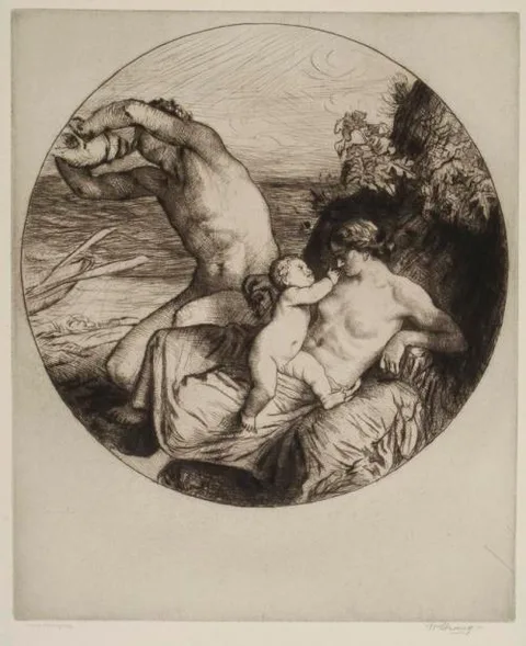 William Strang, The Fisherman - William Strang