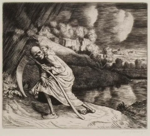 William Strang, Wi' Girning O' His Chaps - William Strang