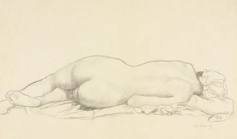 William Strang, Reclining Nude