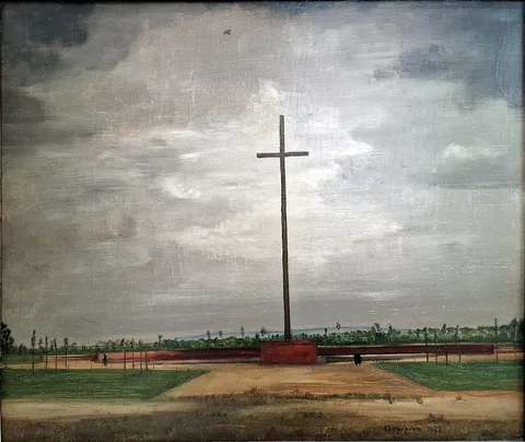 Theo Champion, Landscape with cross
