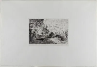 John Constable, An Old Bridge at Salisbury