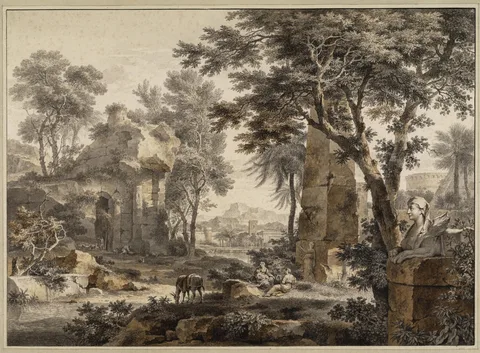 Jan van Huysum, Rest on the Flight into Egypt
