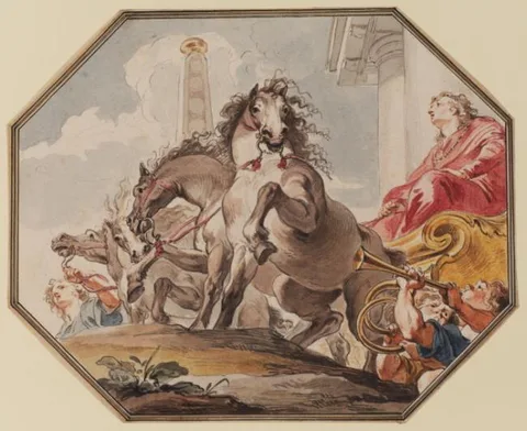 Jacob de Wit, The triumph of Joseph in Egypt (Genesis 41: 40-46)