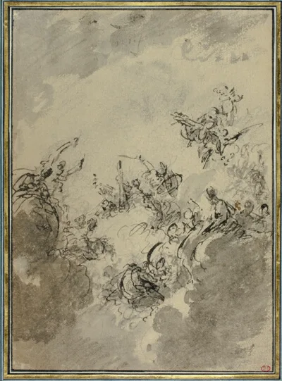 Jacob de Wit, Study for Apotheosis of Hercules
