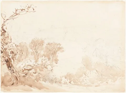 David Cox, Hillside and Trees