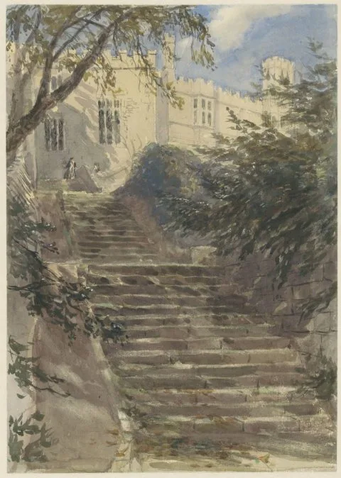 David Cox, Tuintrap bij Haddon Hall (Derbyshire)