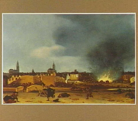 Egbert van der Poel, View of Delft after the explosion of the gunpowder magazine on October 12, 1654
