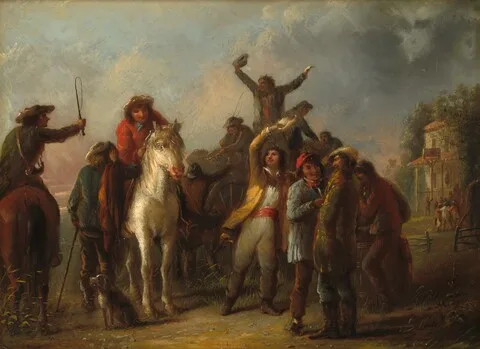Alfred Jacob Miller, Election Scene, Catonsville, Baltimore County