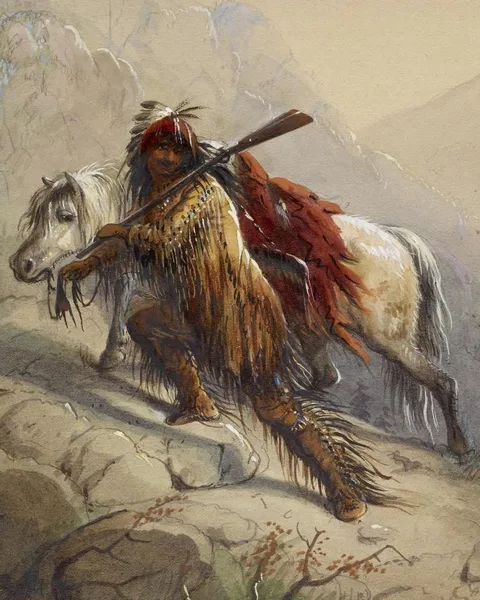 Alfred Jacob Miller, The Scalp-Lock