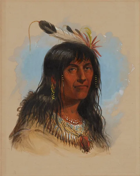 Alfred Jacob Miller, "Big Bowl" (A Crow Chief)
