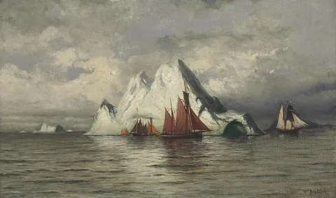 William Bradford, Fishing Boats and Icebergs