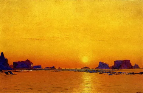 William Bradford, Ice Floes under the Midnight Sun